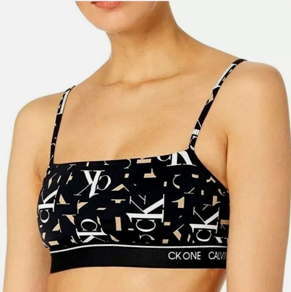 Calvin Klein CK One Unlined Micro Bralette Black Med